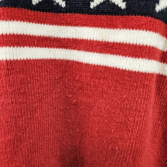 Vintage 90s Xtremegear Stars Stripes American Flag‎ Crew Neck Sweater Siz Medium - Picture 4 of 13